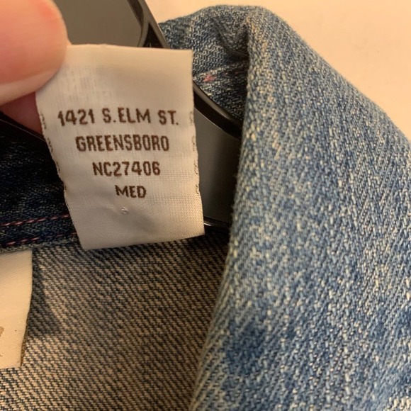 Wrangler Womens Denim Vest Sleeveless Western Style Pink Stitching Size L - Picture 9 of 11